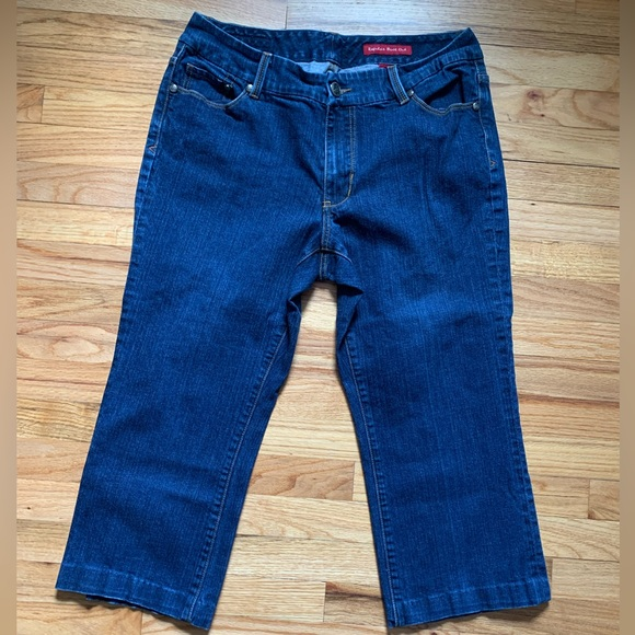 7 For All Mankind Denim - 7 for All Mankind Regular Bootcut‎ Cropped Size 16 Jeans inseam 22”